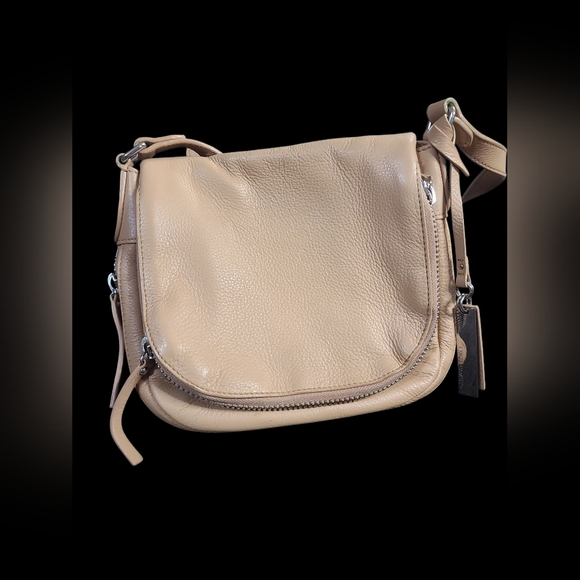 Vince Camuto Soft Tan Leather Crossbody Bag - Picture 1 of 8